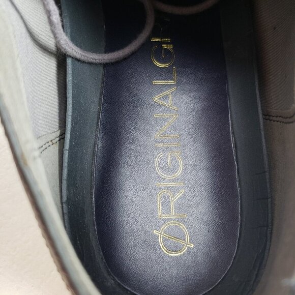 Cole Haan Lunargrand Oxford Mens 11 Gray Leather Wool Wingtip Lace Up Dress Shoe - Picture 12 of 12